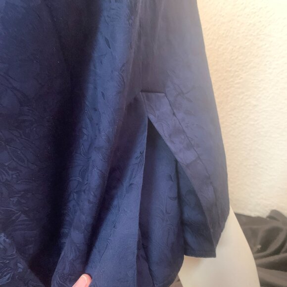 Vintage Diane Freis cotton skirt and top set navy white one size almost new cond - Picture 7 of 13